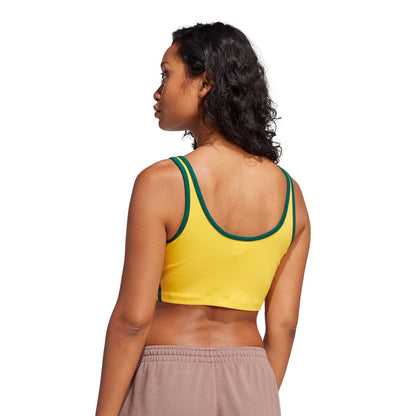Adidas Originals 3S Bra Top Crew Yellow/Collegiate Green  - JP2291