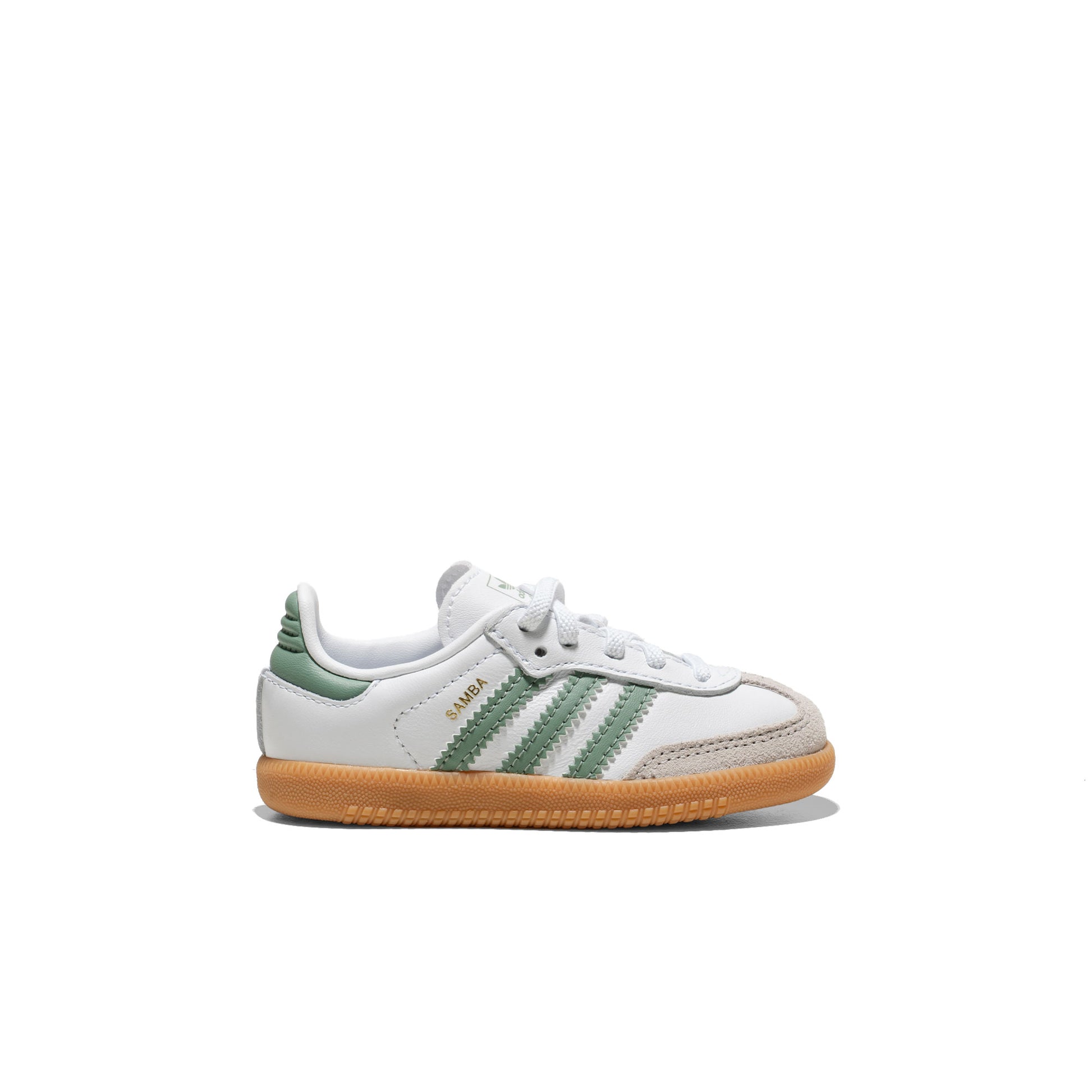 Adidas Originals Samba OG EL I Ftwr White/Silver Green/Gum  - JP5487