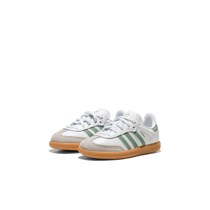 Adidas Originals Samba OG EL I Ftwr White/Silver Green/Gum  - JP5487
