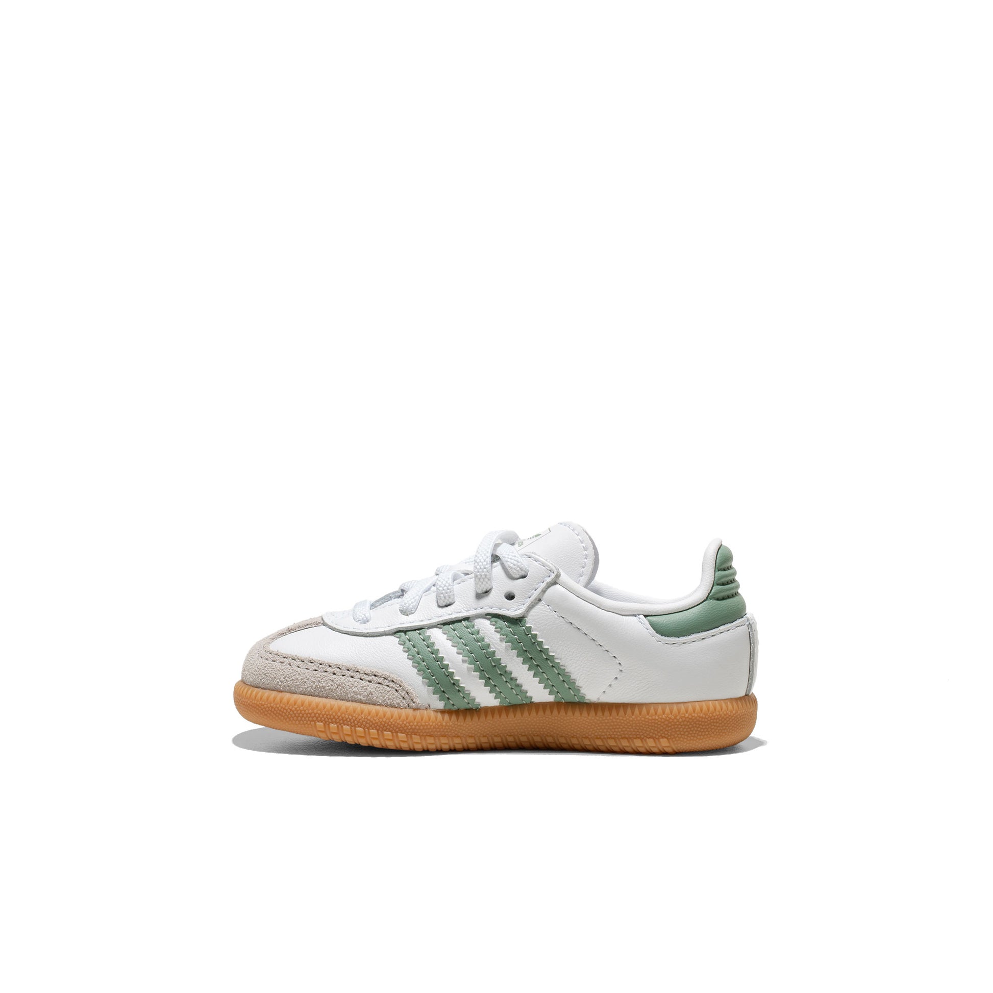 Adidas Originals Samba OG EL I Ftwr White/Silver Green/Gum  - JP5487