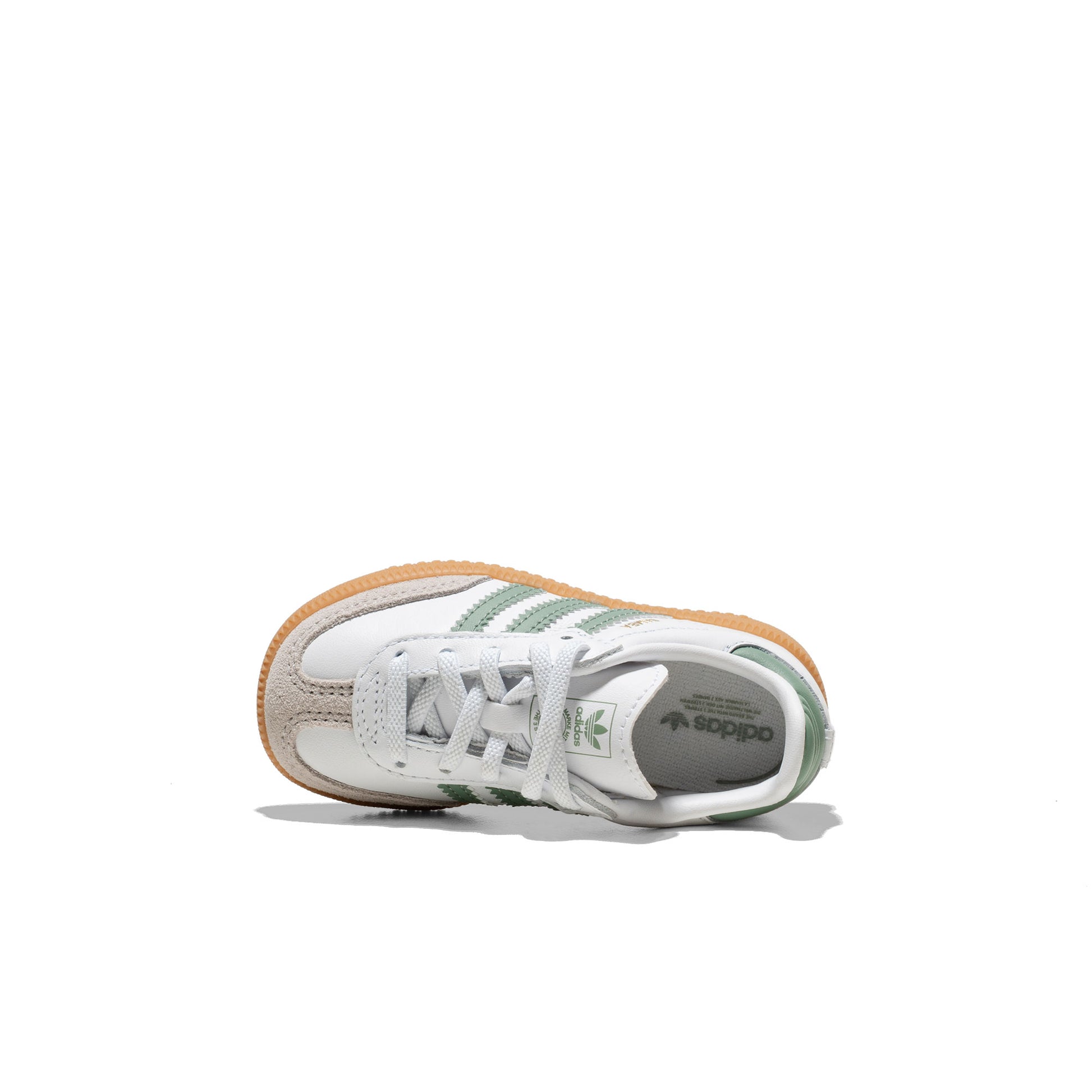 Adidas Originals Samba OG EL I Ftwr White/Silver Green/Gum  - JP5487