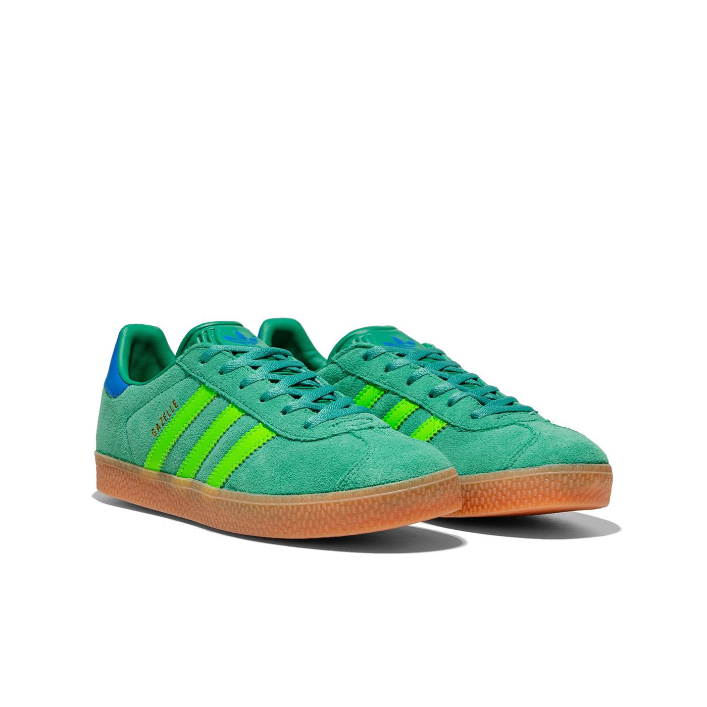 Adidas Originals Gazelle J Semi Court Green/Solar Green  - JP7127