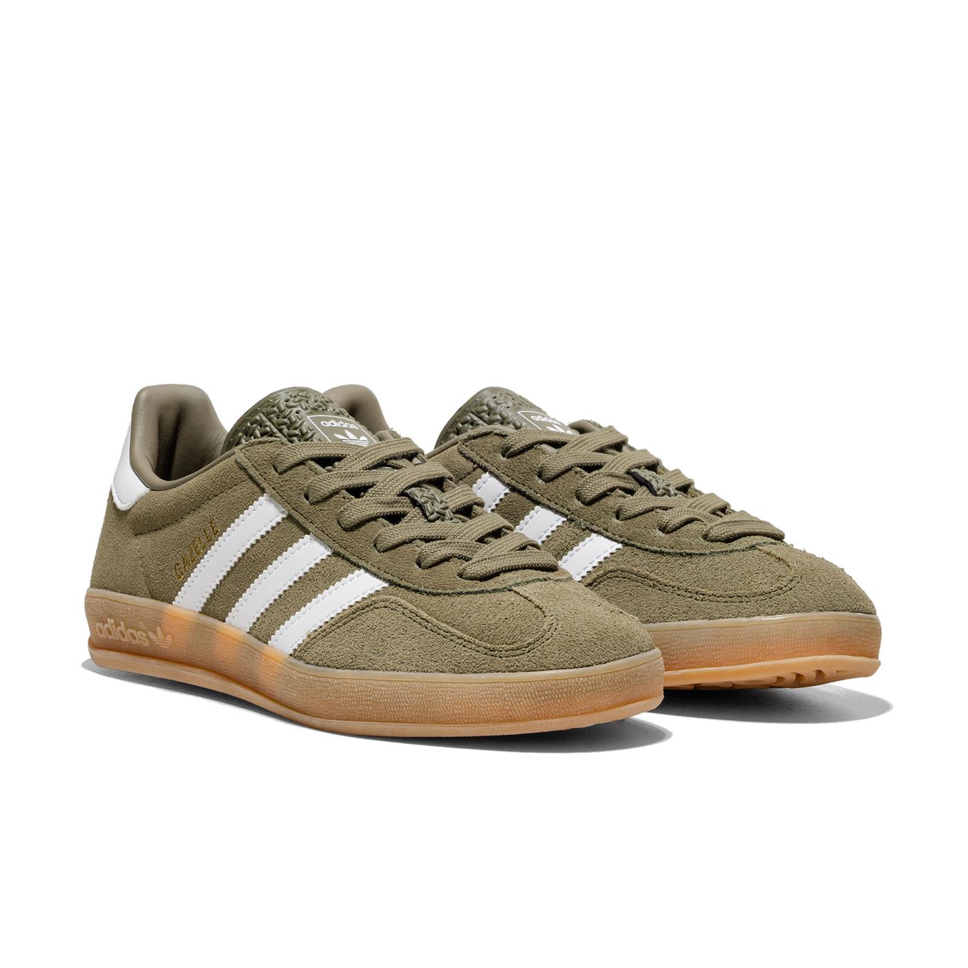 Adidas Originals Gazelle Indoor Olive Strata/Ftwr White/Gold  - JQ0174