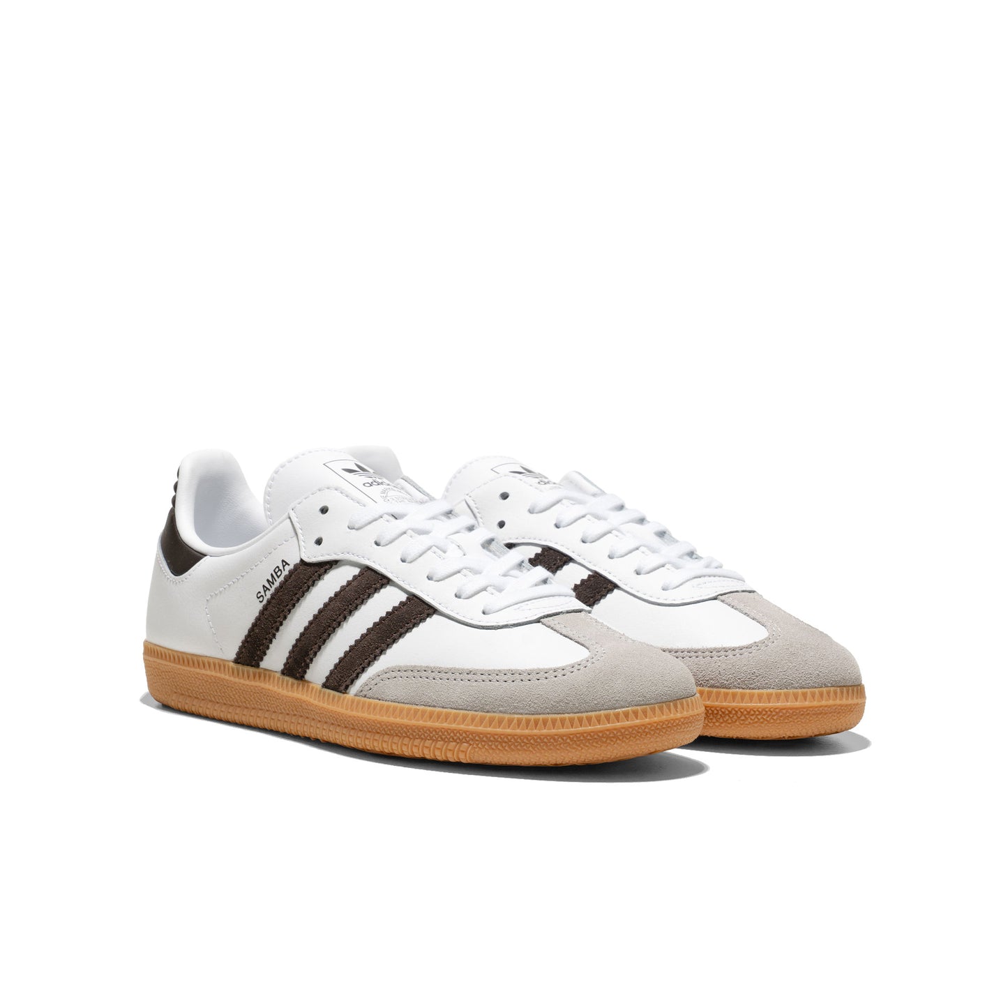 Adidas Originals Samba OG J Ftwr White/Aurora Coffee/Gum  - JQ2020
