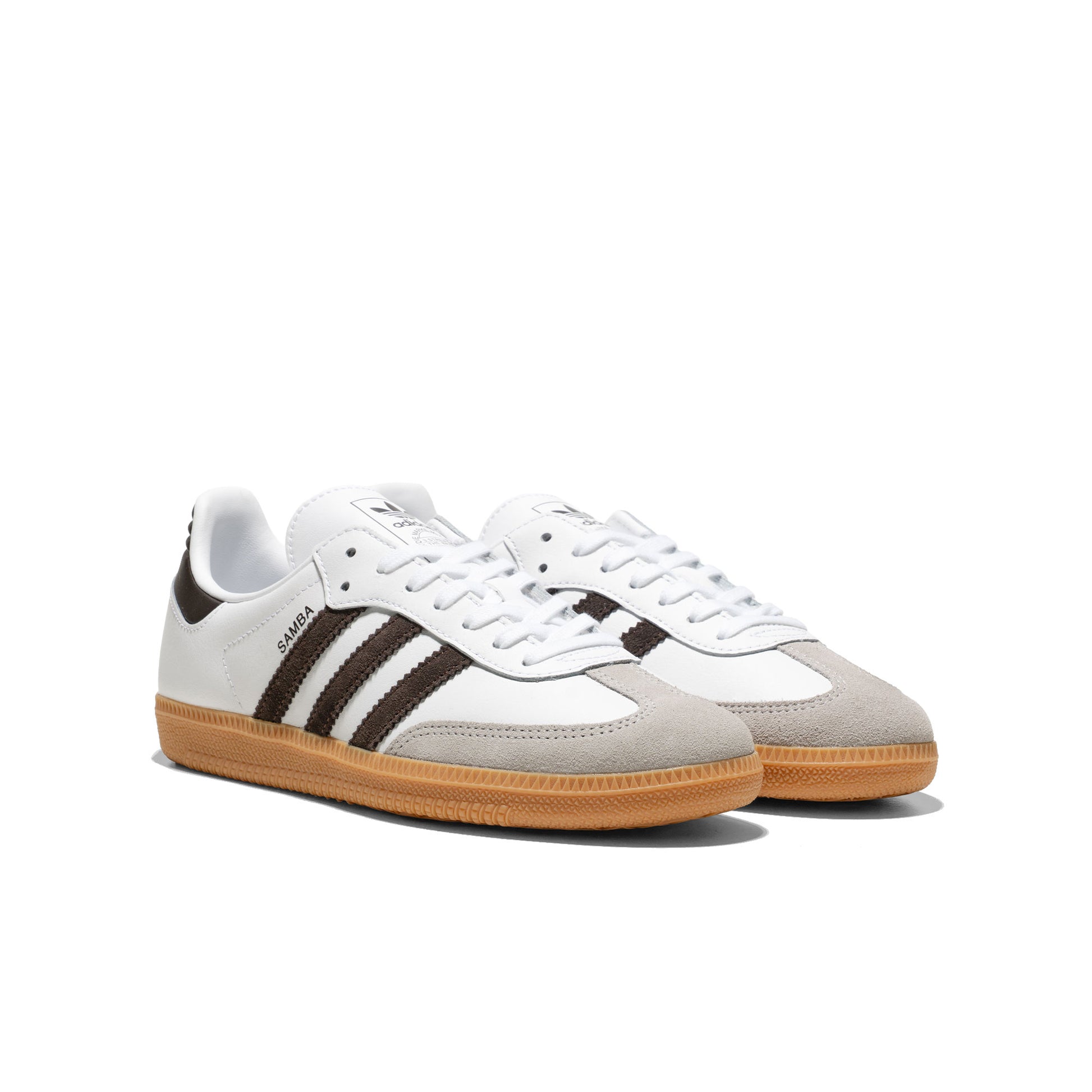 Adidas Originals Samba OG J Ftwr White/Aurora Coffee/Gum  - JQ2020