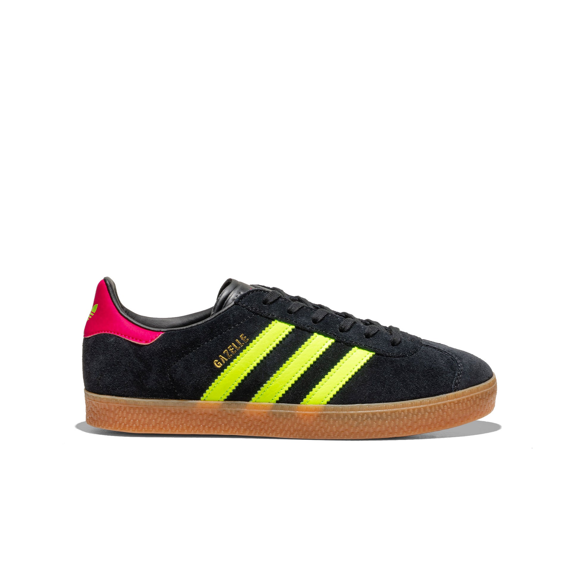 Adidas Originals Gazelle J Core Black/Signal Green/Pink  - JQ5994