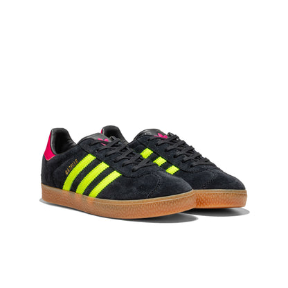 Adidas Originals Gazelle J Core Black/Signal Green/Pink  - JQ5994