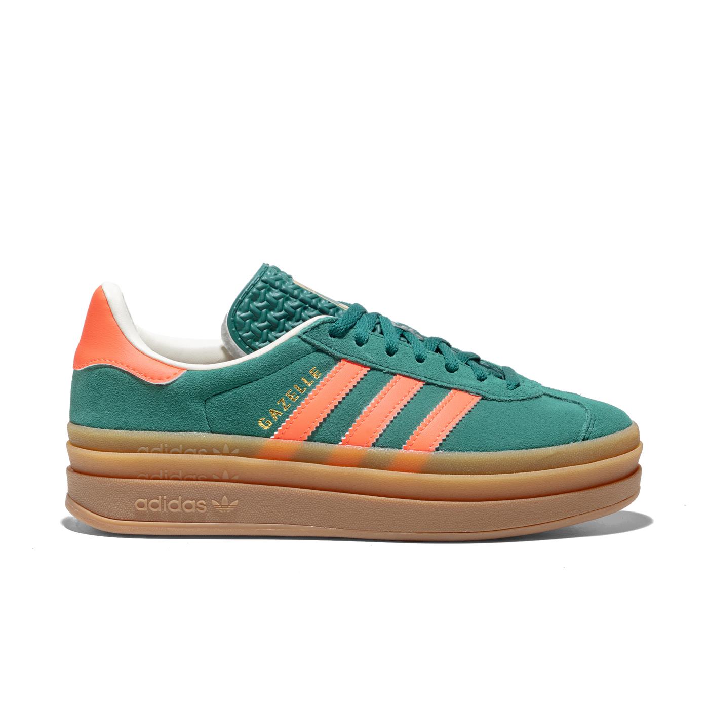 Adidas Originals Gazelle Bold J Collegiate Green/Coral  - JQ7408