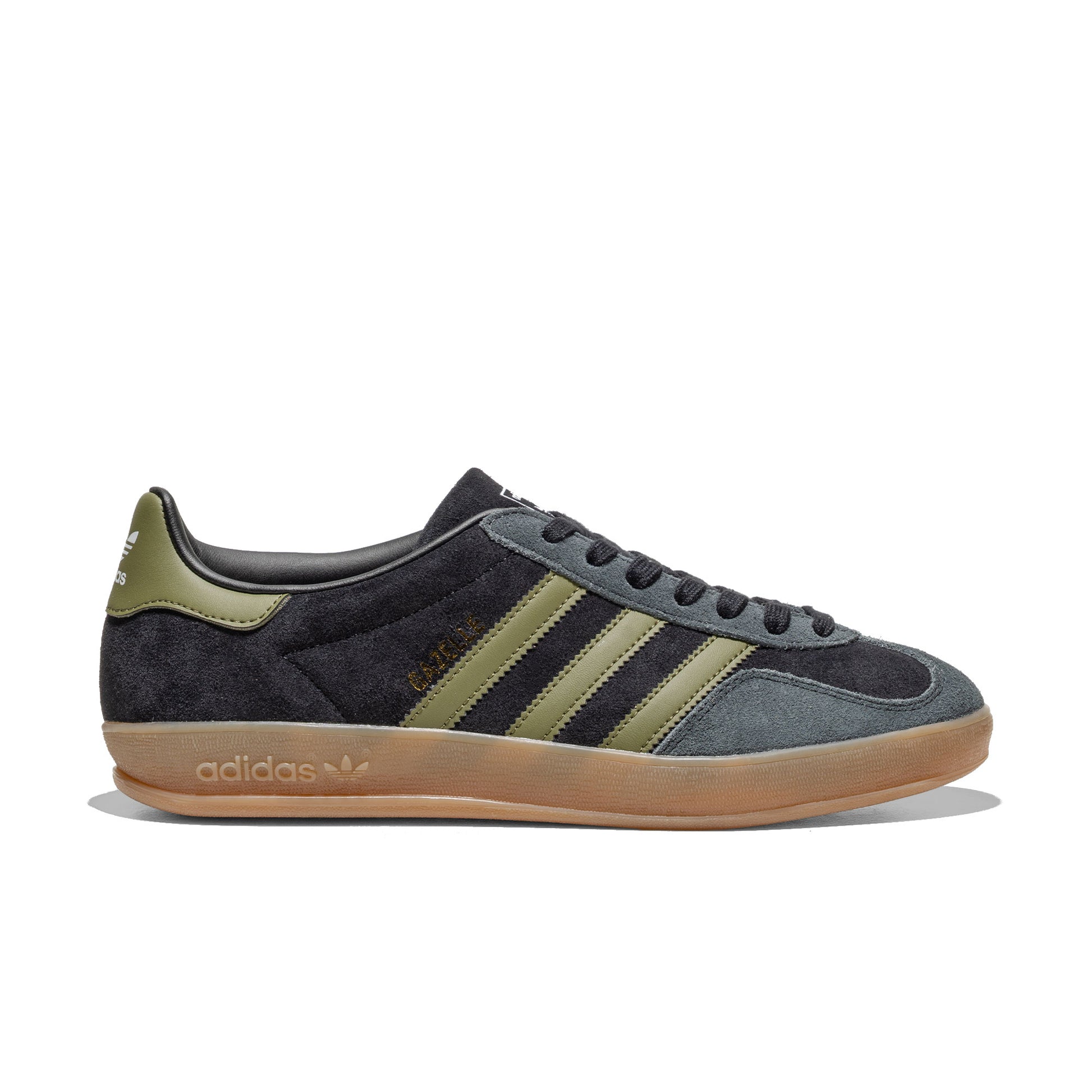 Adidas Originals Gazelle Indoor Core Black/Focus Olive  - JQ8399