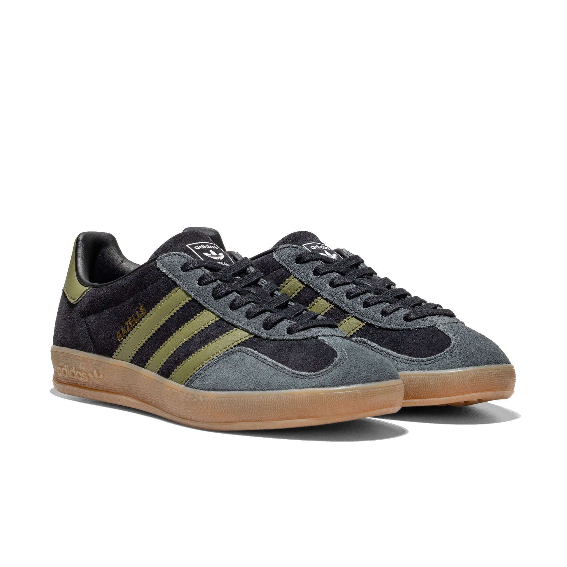 Adidas Originals Gazelle Indoor Core Black/Focus Olive  - JQ8399