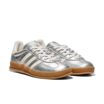 Adidas Originals Gazelle Indoor Silver Metallic/Core White  - JR1206