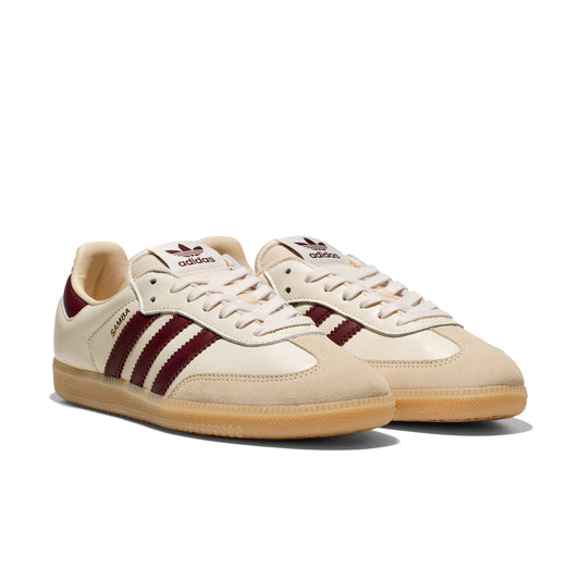 Adidas Originals Samba OG Wonder White/Shadow Red/Gum  - JS3830