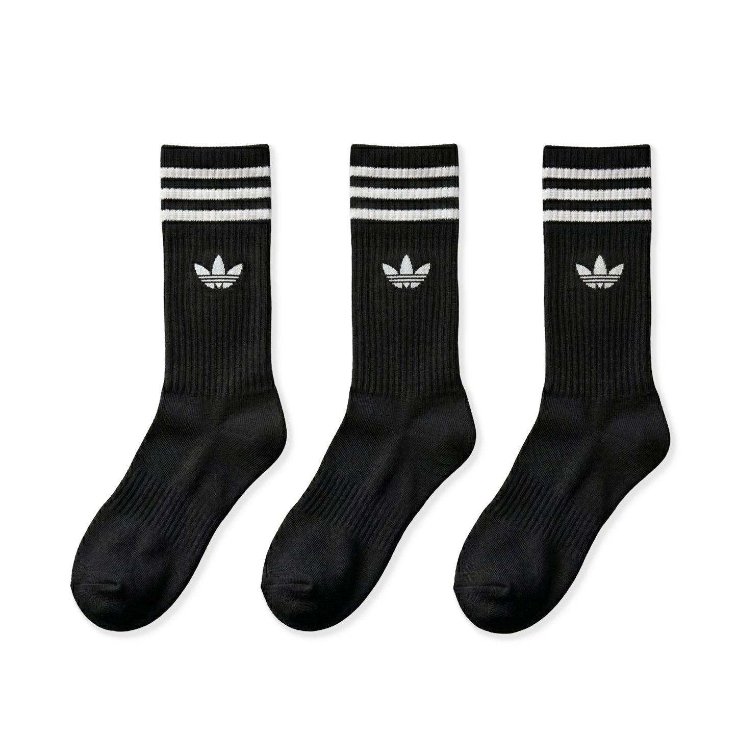 Adidas Originals 3S Crew S 3Pairs Black/Black/Black  - JV7402