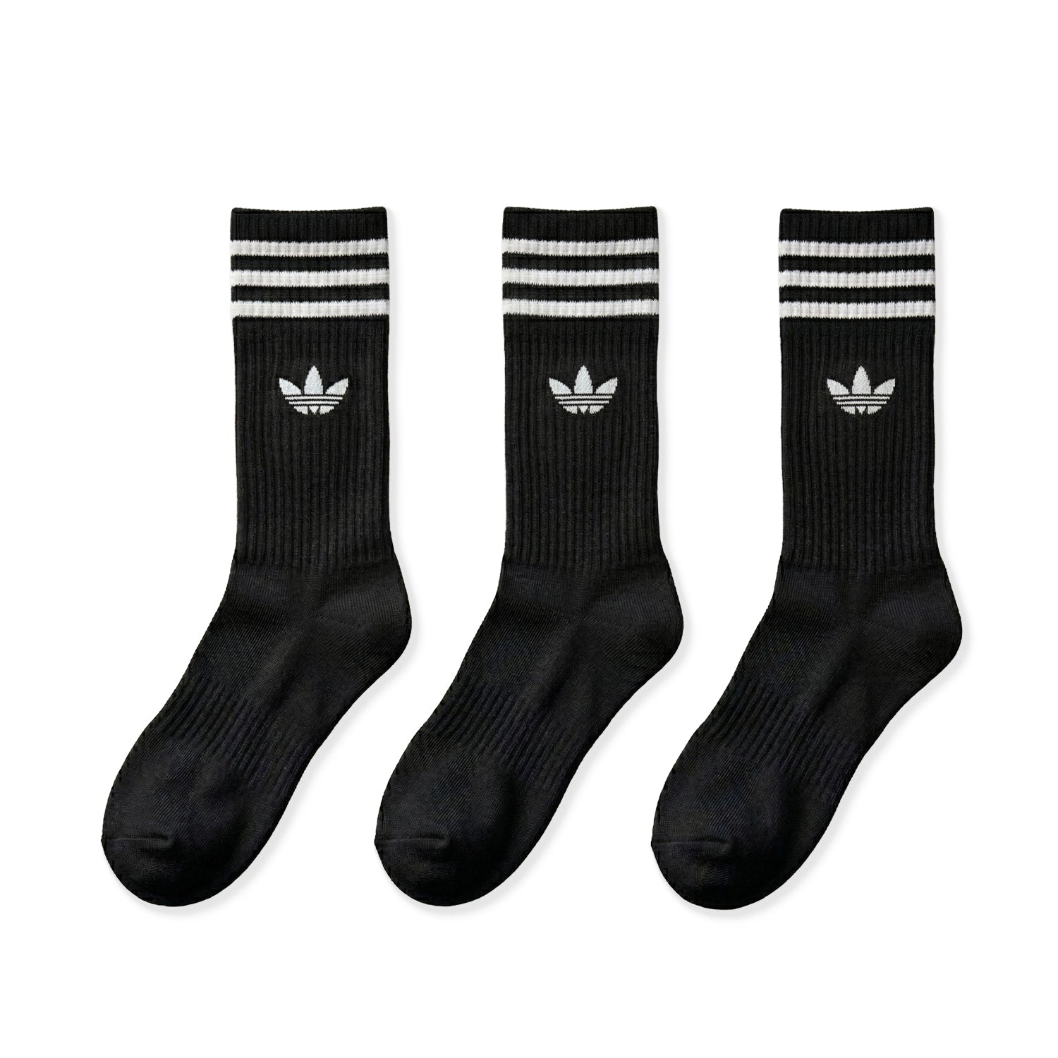 Adidas Originals 3S Crew S 3Pairs Black/Black/Black  - JV7402