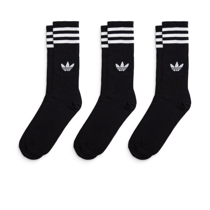 Adidas Originals 3S High Crew S 3Pairs Black/Black/Black  - JV7417
