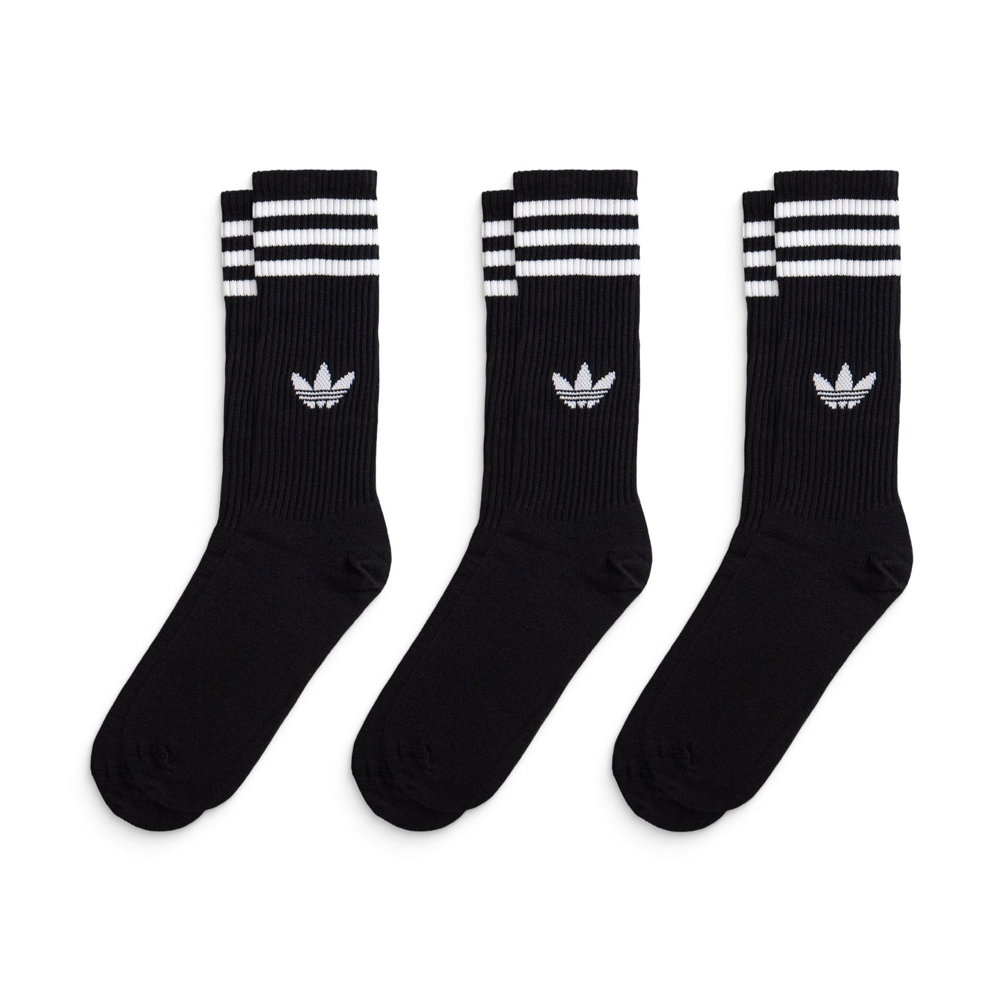 Adidas Originals 3S High Crew S 3Pairs Black/Black/Black