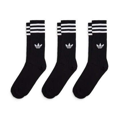 Adidas Originals 3S High Crew S 3Pairs Black/Black/Black