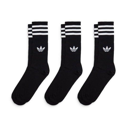 Adidas Originals 3S High Crew S 3Pairs Black/Black/Black