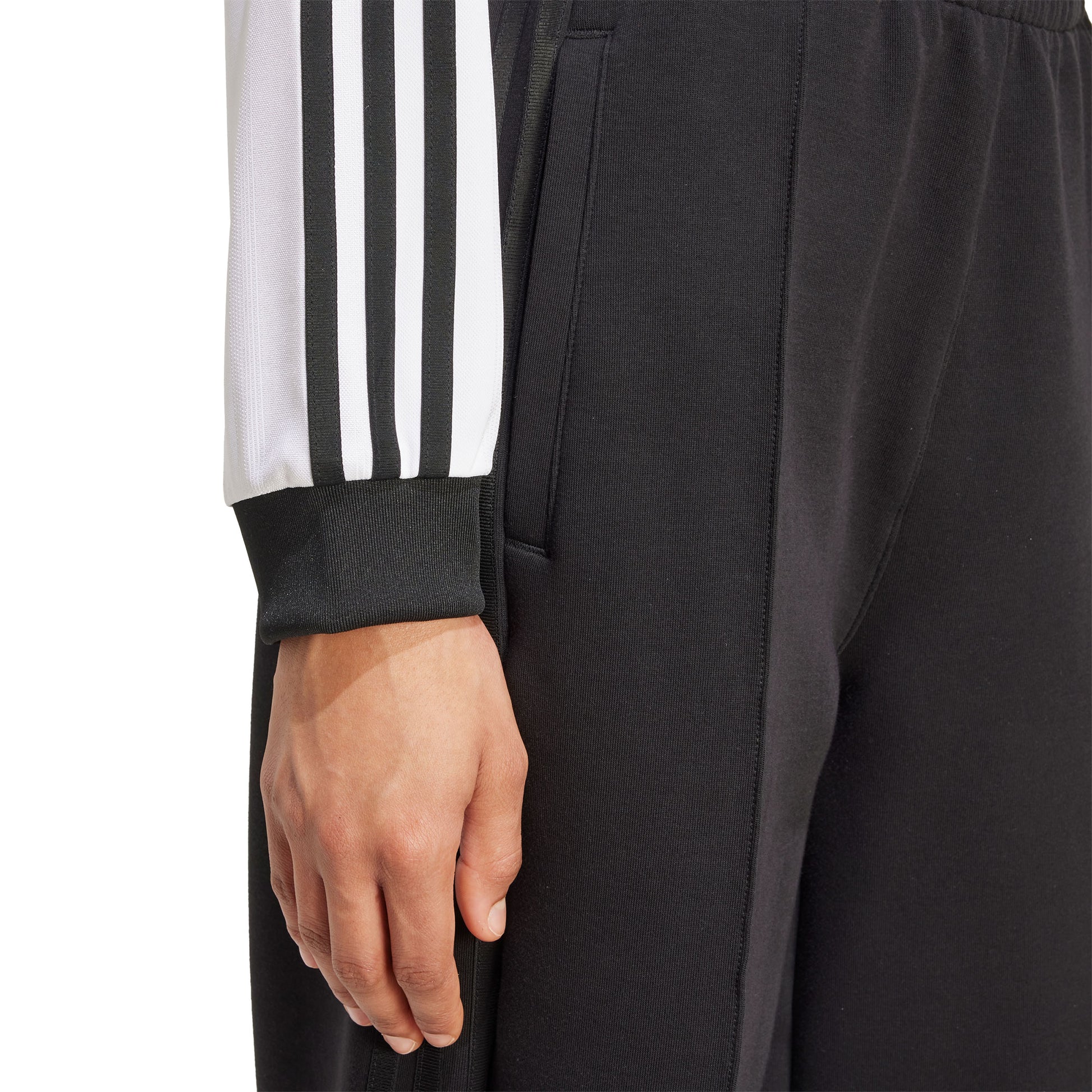 Adidas Originals Jacquard LS Top White/Black  - JV9740