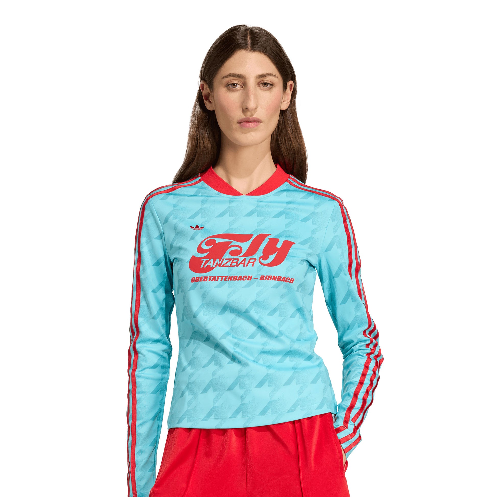 Adidas Originals Footie AOP LS Blue Glow  - JW0271
