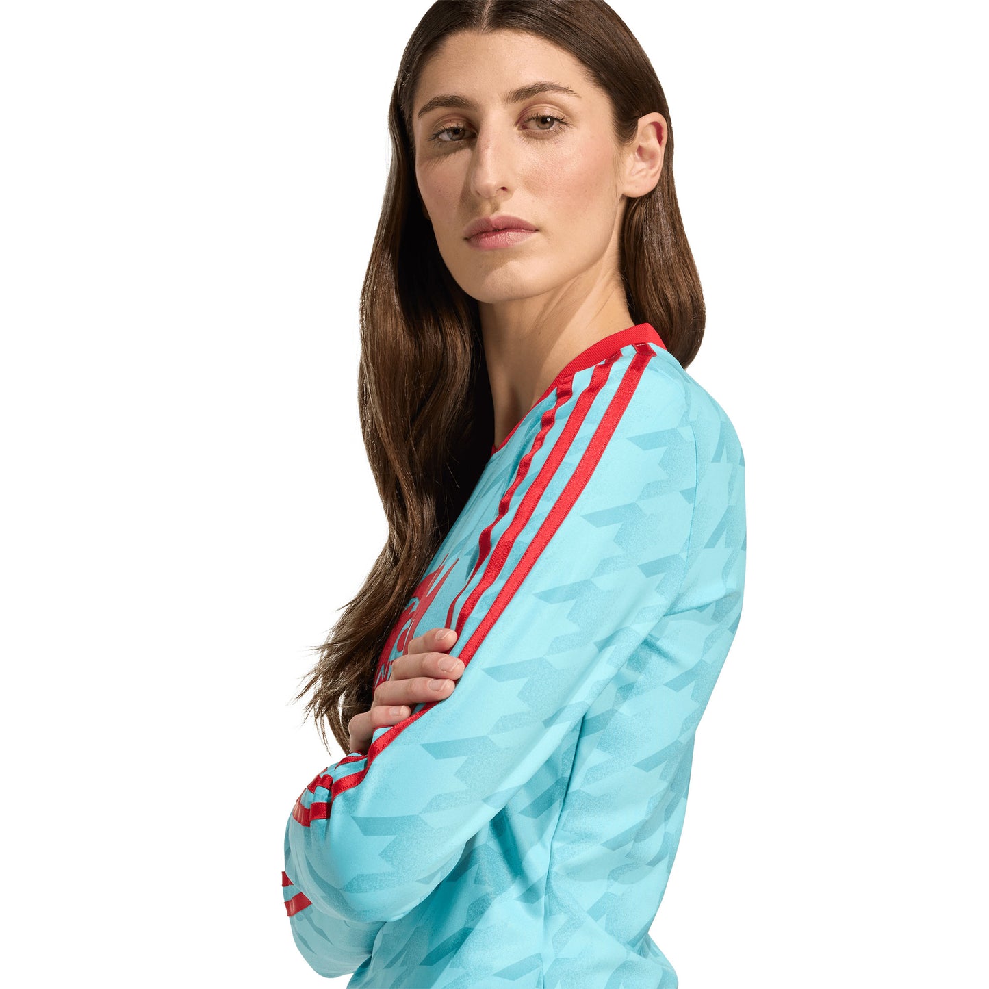 Adidas Originals Footie AOP LS Blue Glow  - JW0271
