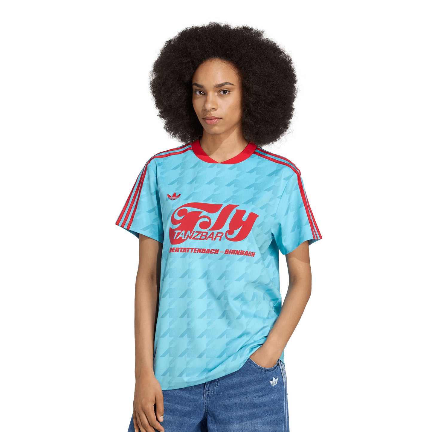Adidas Originals Footie Jersey Blue Glow  - JW2771