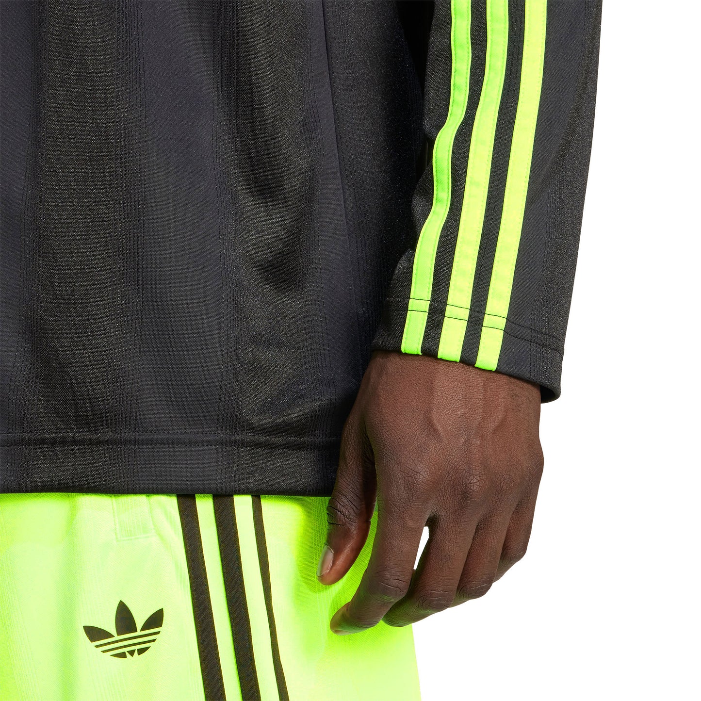 Adidas Originals Jacquard Jersey LS Black/Signal Green