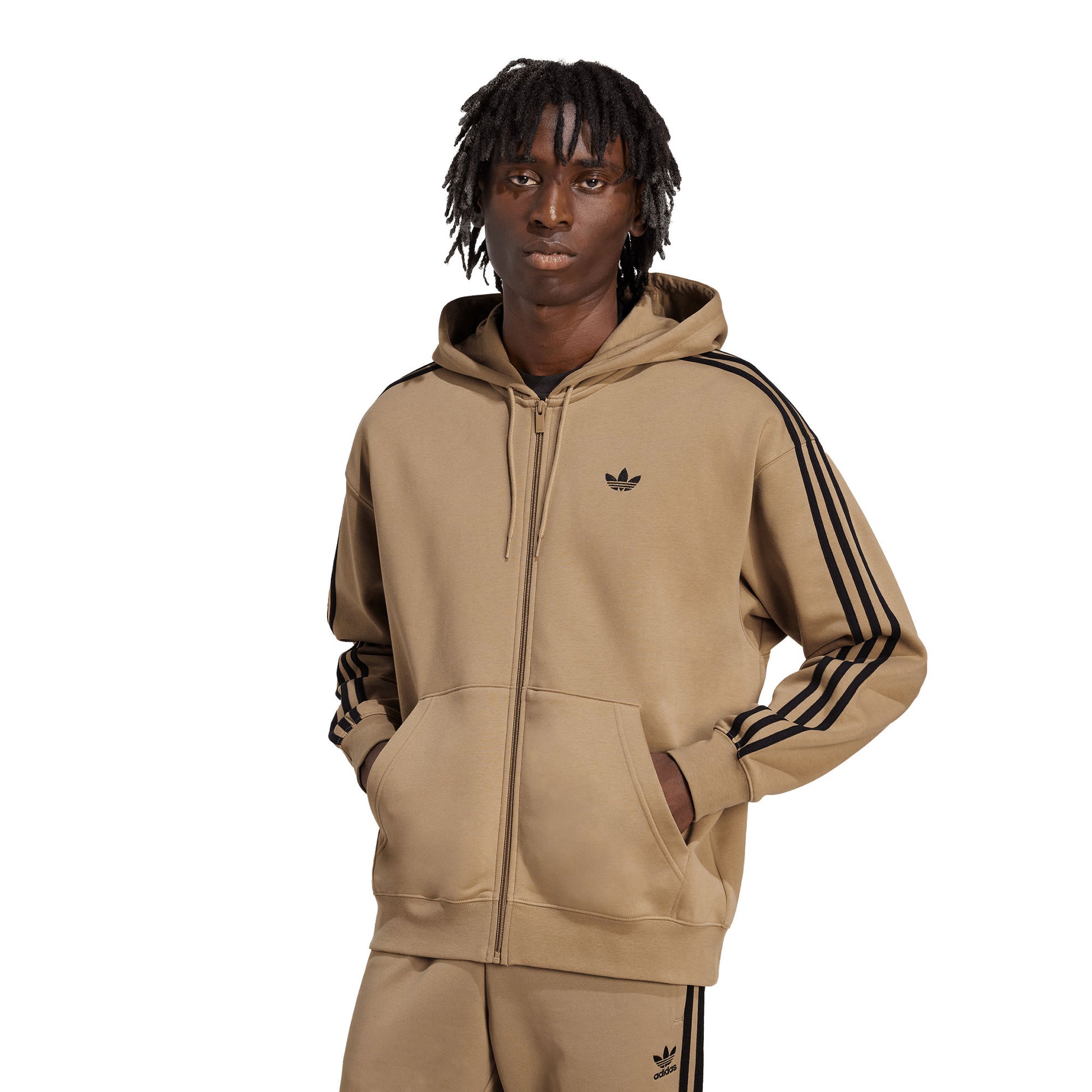 Adidas Originals Baggy FZ Hoodie Cardboard/Black  - JX1548
