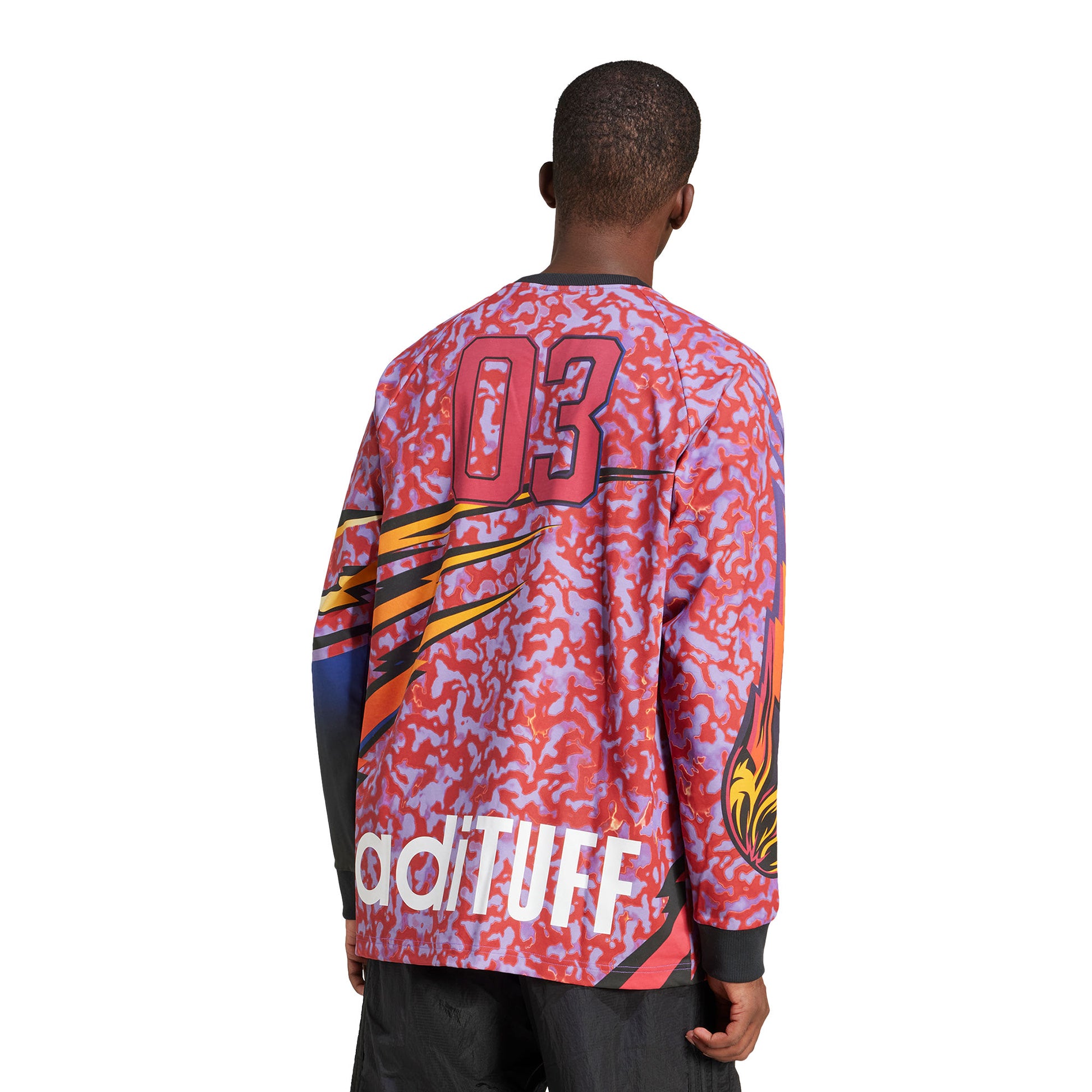 Adidas Originals Graphic LS Tee Better Scarlet/Energy Ink  - JX1702