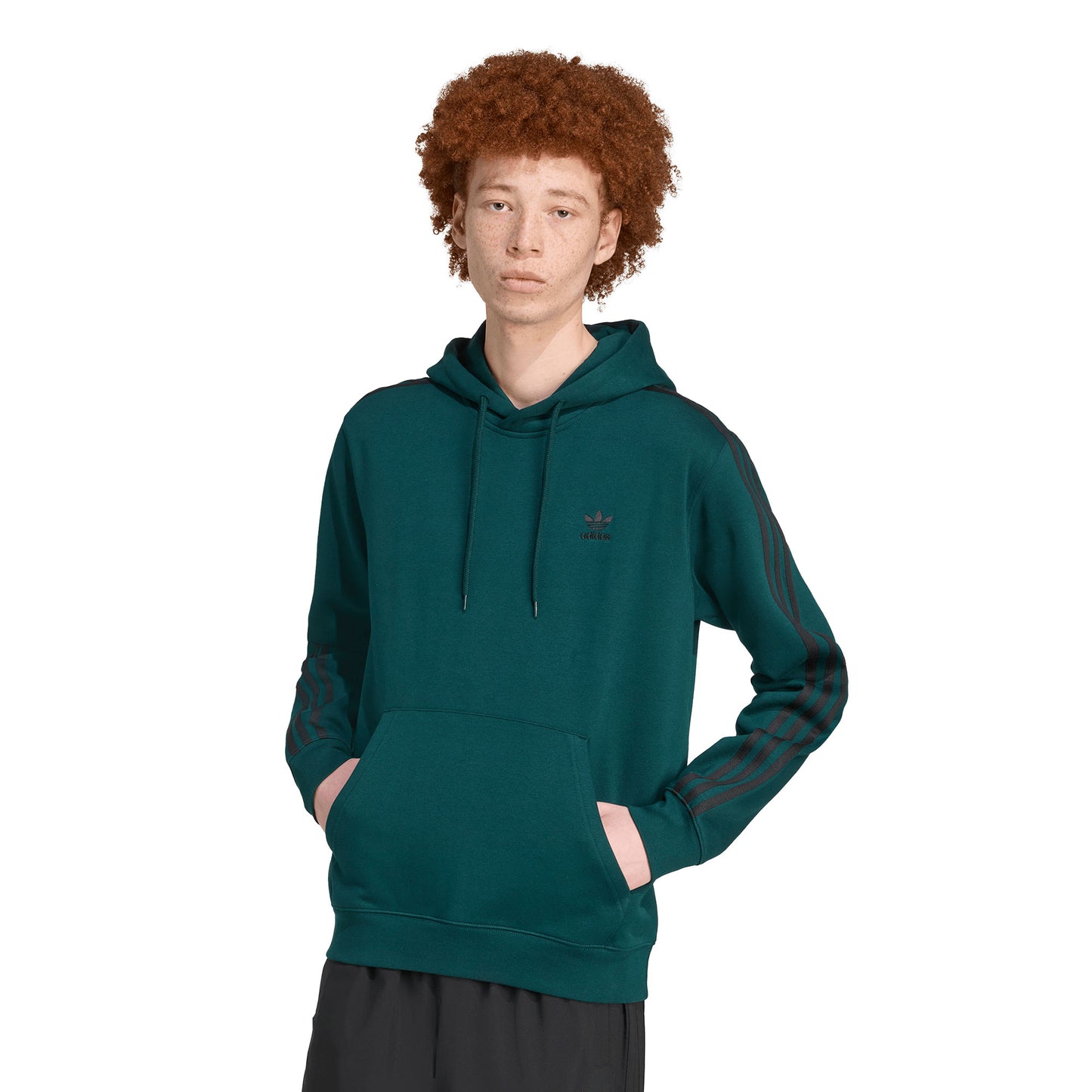 Adidas Originals 3-Stripes Hoody Aurora Ivy/Black  - JY1378