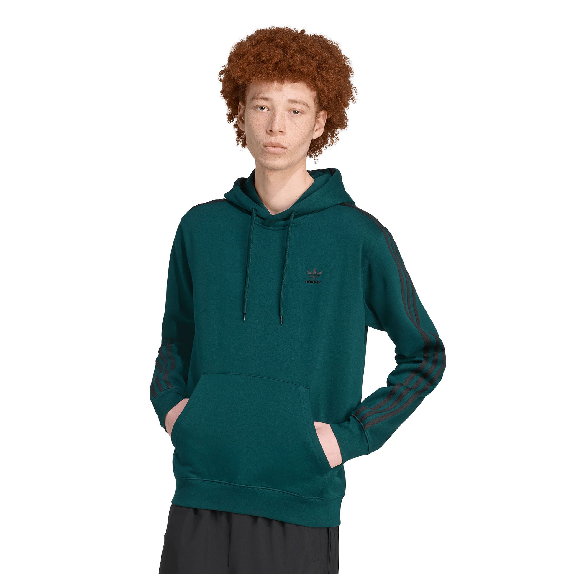 Adidas Originals 3-Stripes Hoody Aurora Ivy/Black  - JY1378