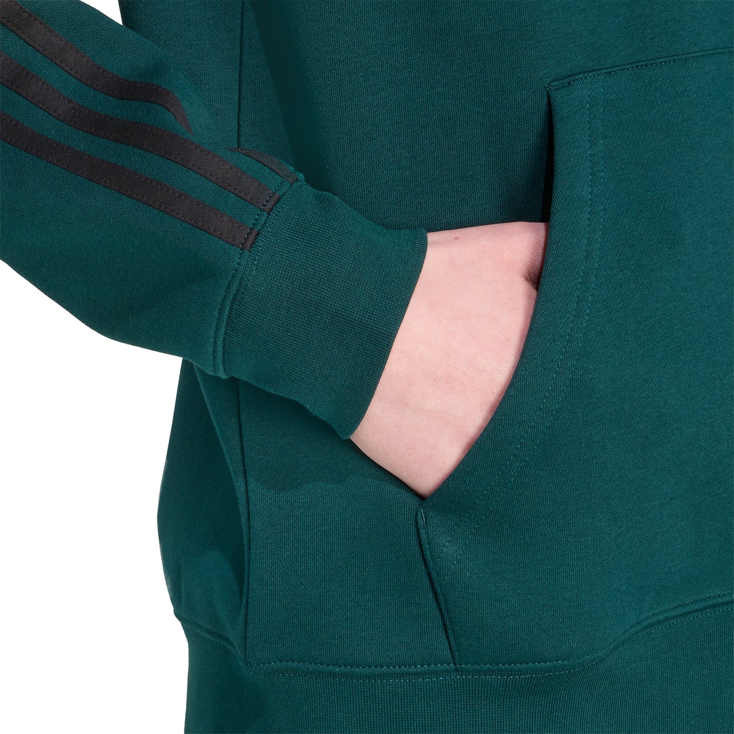 Adidas Originals 3-Stripes Hoody Aurora Ivy/Black  - JY1378