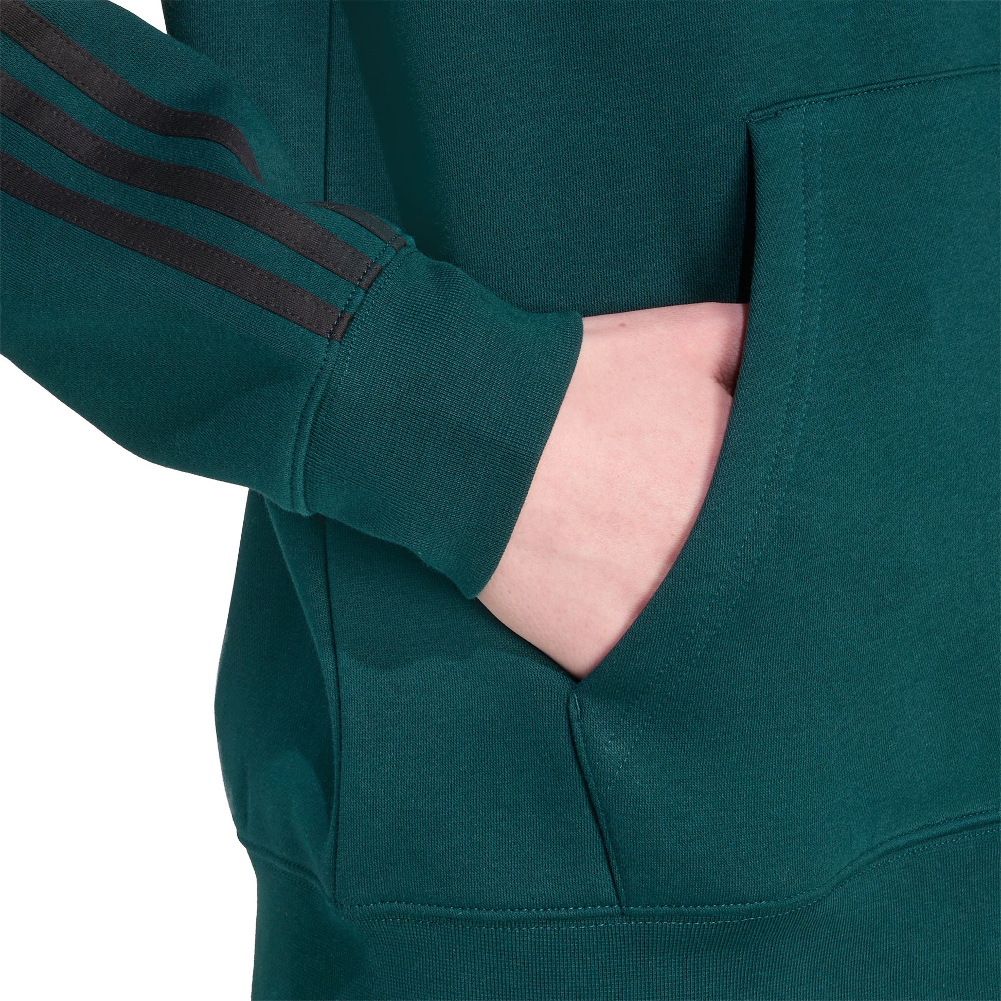 Adidas Originals 3-Stripes Hoody Aurora Ivy/Black  - JY1378