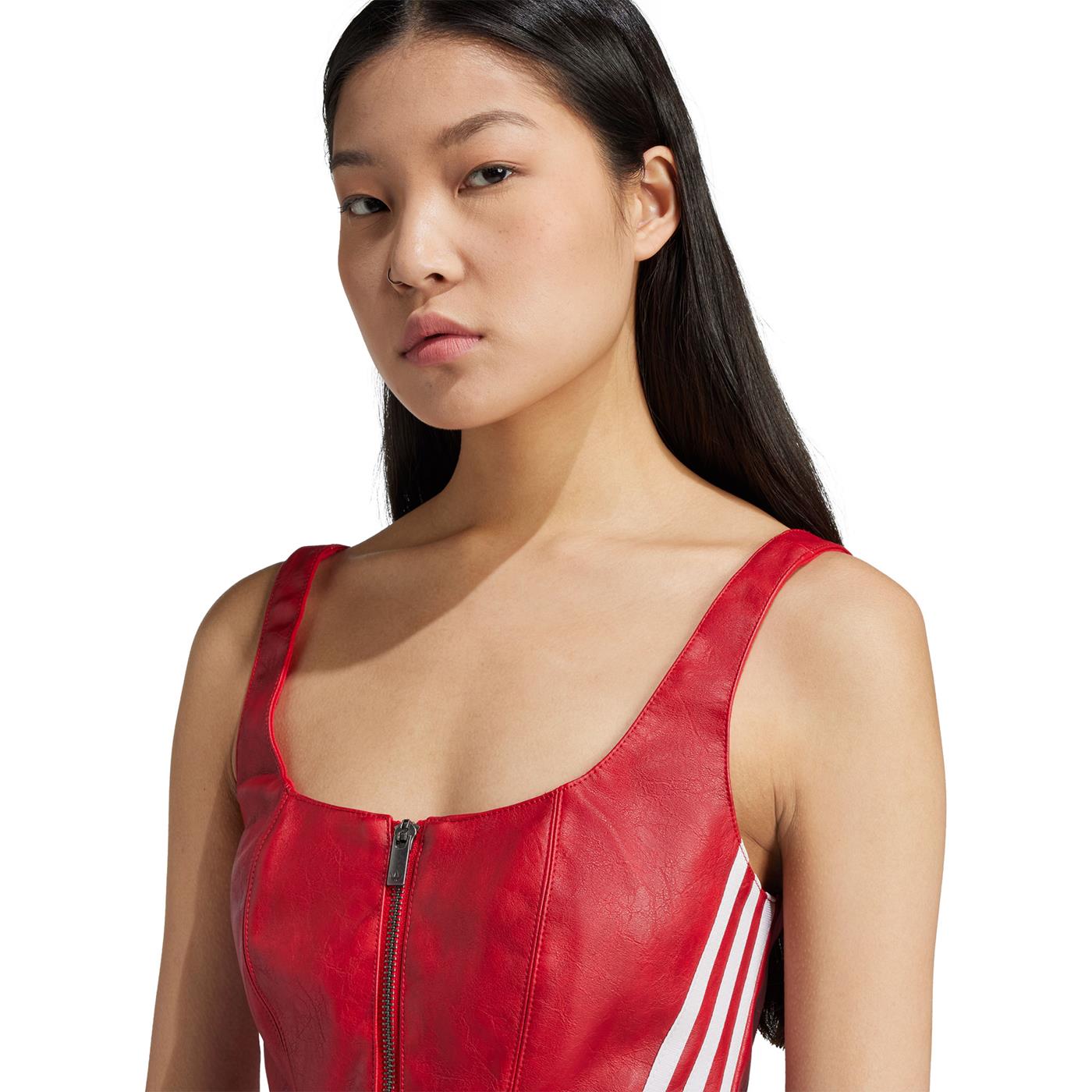 Adidas Originals Faux Leather Top Better Scarlet  - JY6310