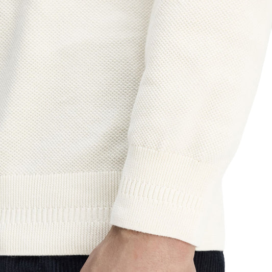 Fred Perry Pique Stitch Jumper Ecru  - K1309-560
