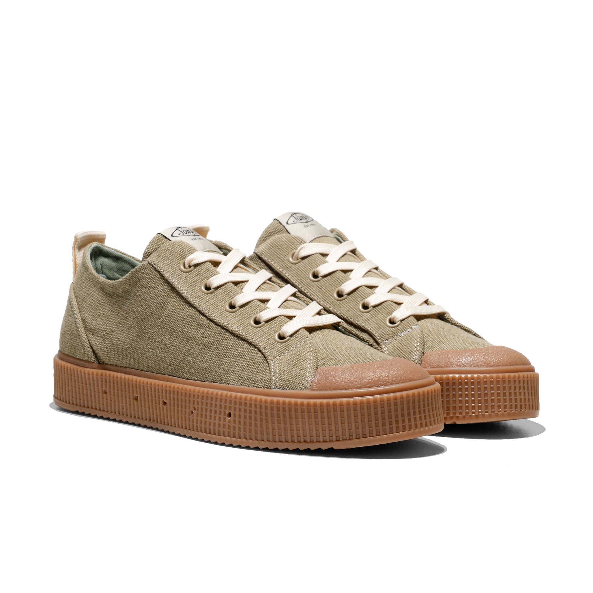 Sanjo K230 Washed Khaki/Gum  - K230-WAS-KAK