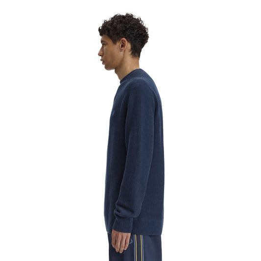 Fred Perry Textured Jumper Tennis Blue  - K2318-X86