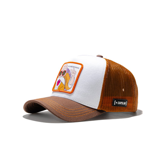Capslab Dragon Ball Z Master Roshi Cap White/Brown/Orange  - KAM