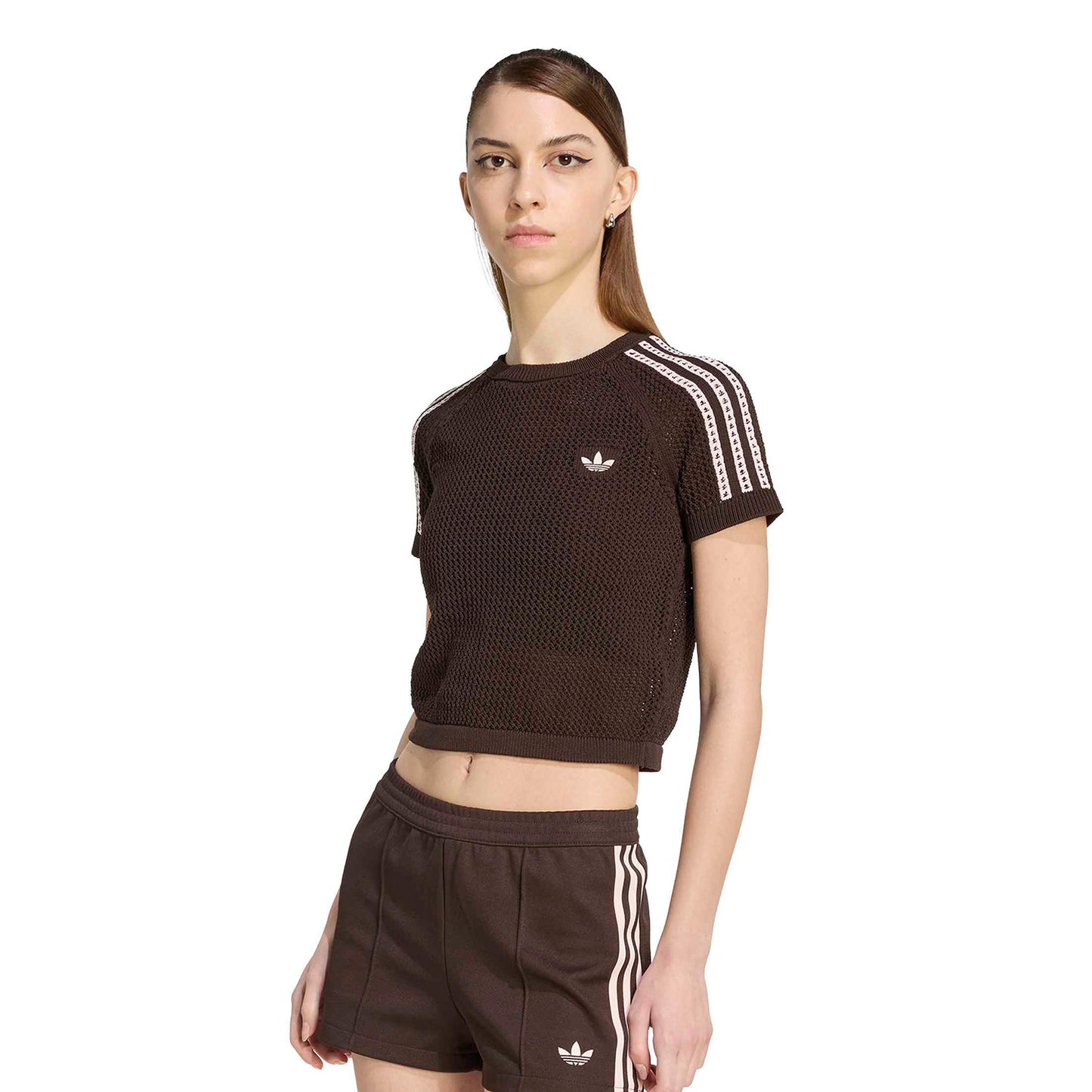 Adidas Originals Crochet Tee Aurora Coffee  - KC6480