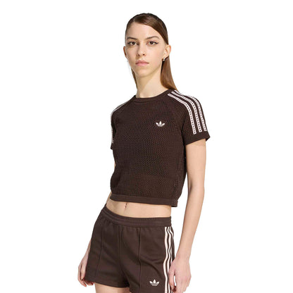 Adidas Originals Crochet Tee Aurora Coffee  - KC6480