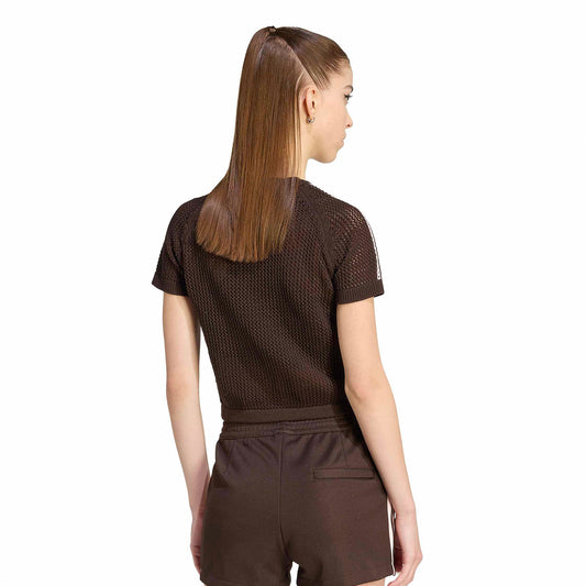 Adidas Originals Crochet Tee Aurora Coffee  - KC6480