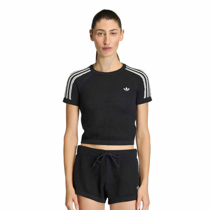 Adidas Originals Crochet Tee Black  - KC6481