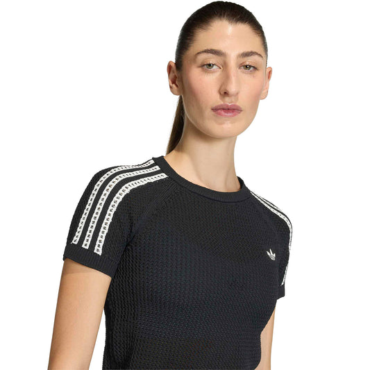 Adidas Originals Crochet Tee Black  - KC6481