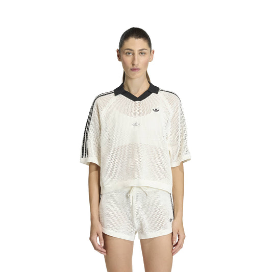 Adidas Originals Crochet Polo Off White  - KC6490