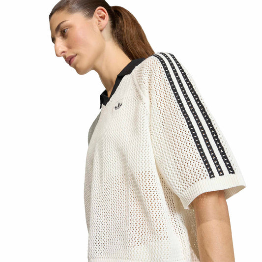 Adidas Originals Crochet Polo Off White  - KC6490