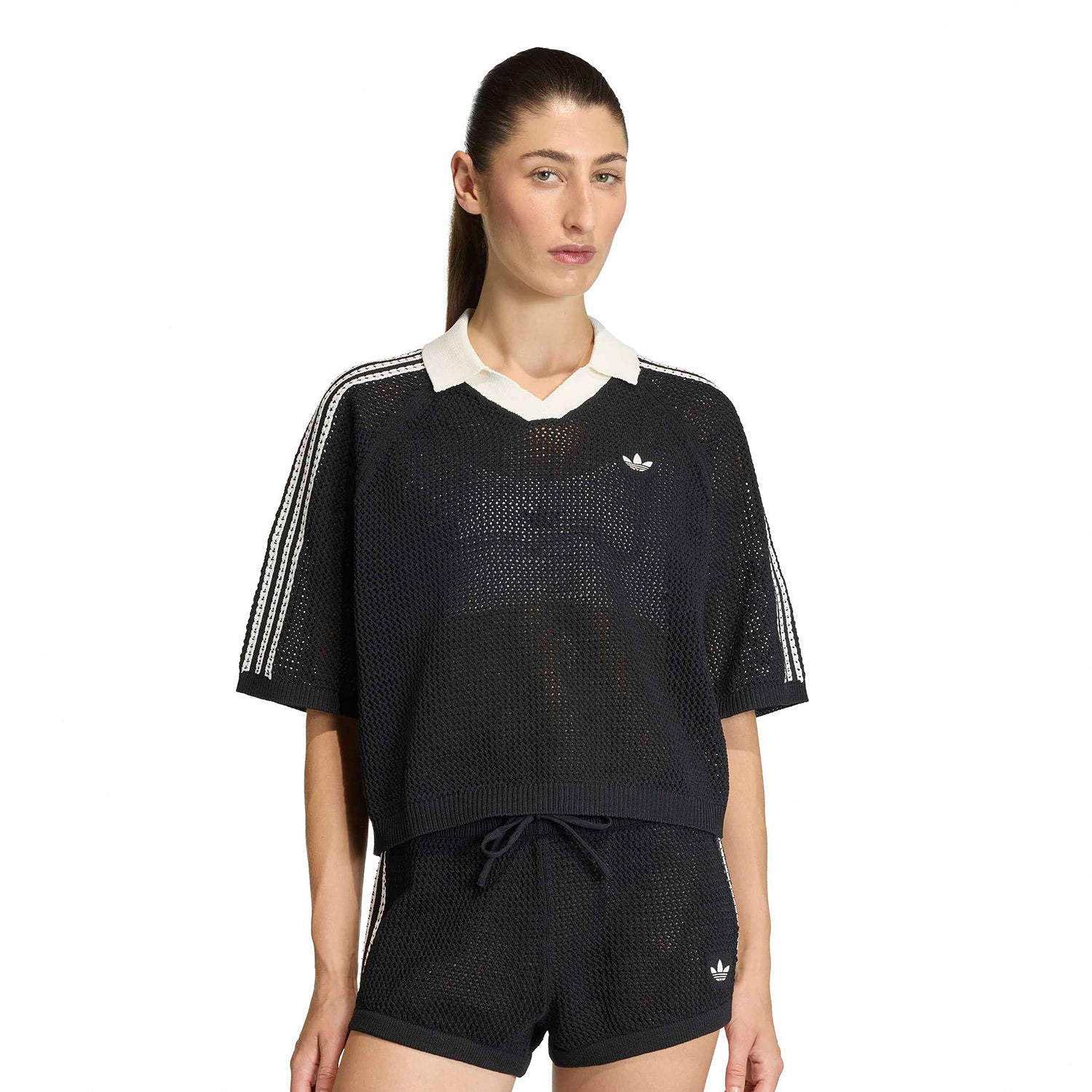 Adidas Originals Crochet Polo Black  - KC6491