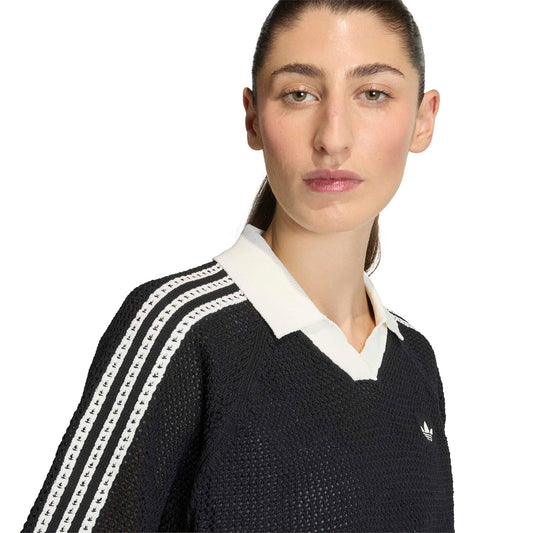 Adidas Originals Crochet Polo Black  - KC6491