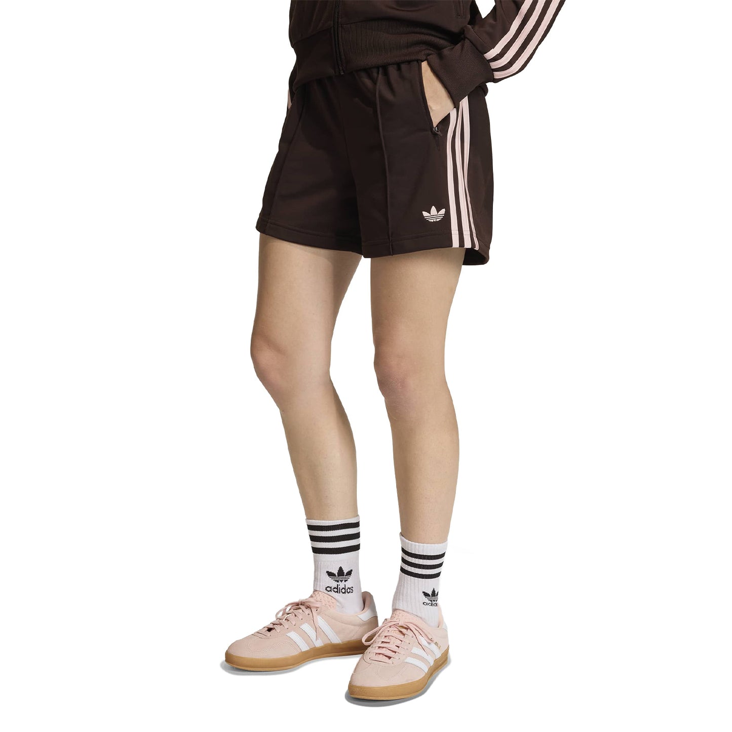 Adidas Originals Firebird Short Aurora Coffee/Sandy Pink  - KD3672