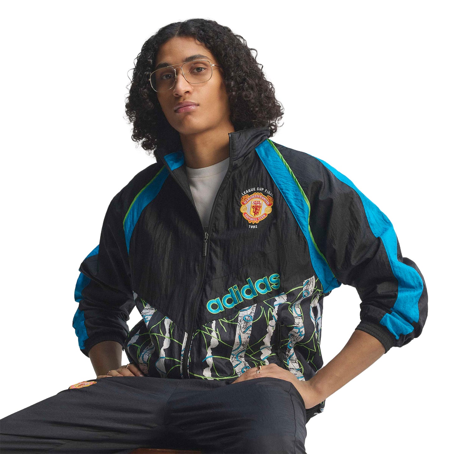 Adidas Originals Manchester United FC Jacket 90 Black  - KD5815
