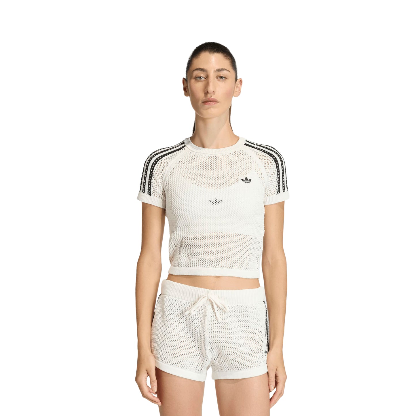 Adidas Originals Crochet Tee Off White  - KE0200